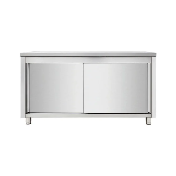 Arbeitsschrank aus Edelstahl, 100 x 70 – Bild 1