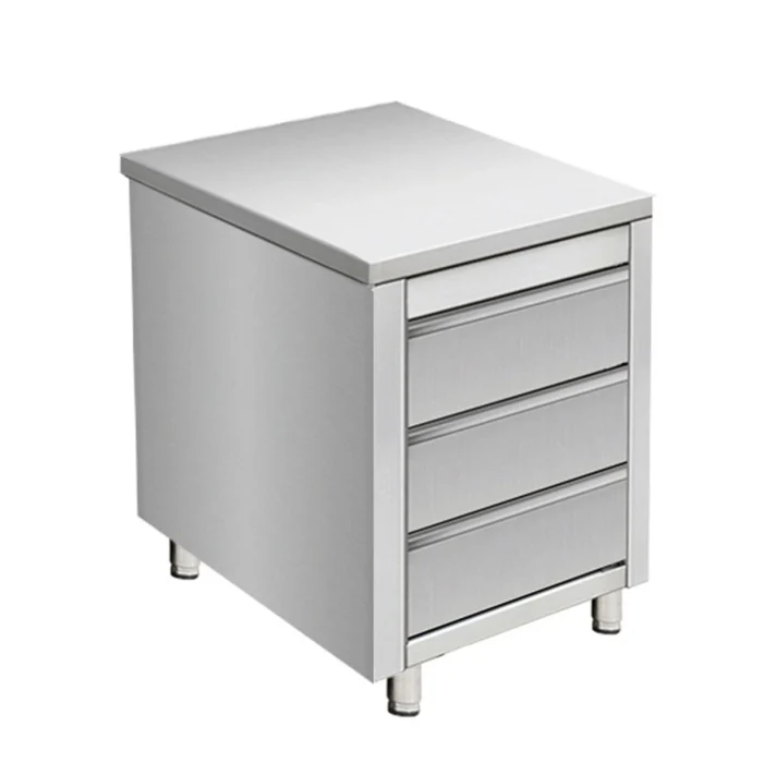 Arbeitsschrank aus Edelstahl, 50 x 70 – Bild 1