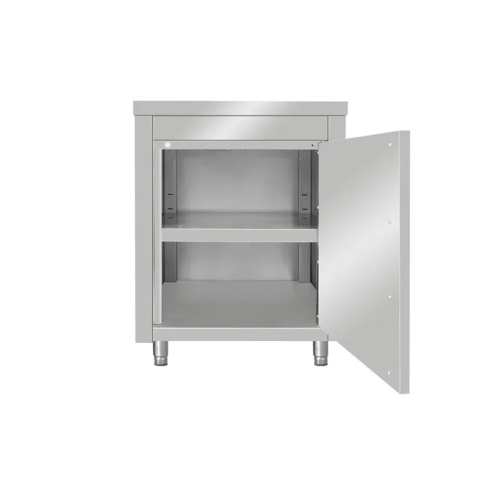 Arbeitsschrank aus Edelstahl, 60 x 70 – Bild 2