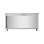 Arbeitsschrank aus Edelstahl, 80 x 70