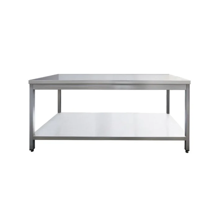 Arbeitstisch aus Edelstahl, 140 x 70 – Bild 1