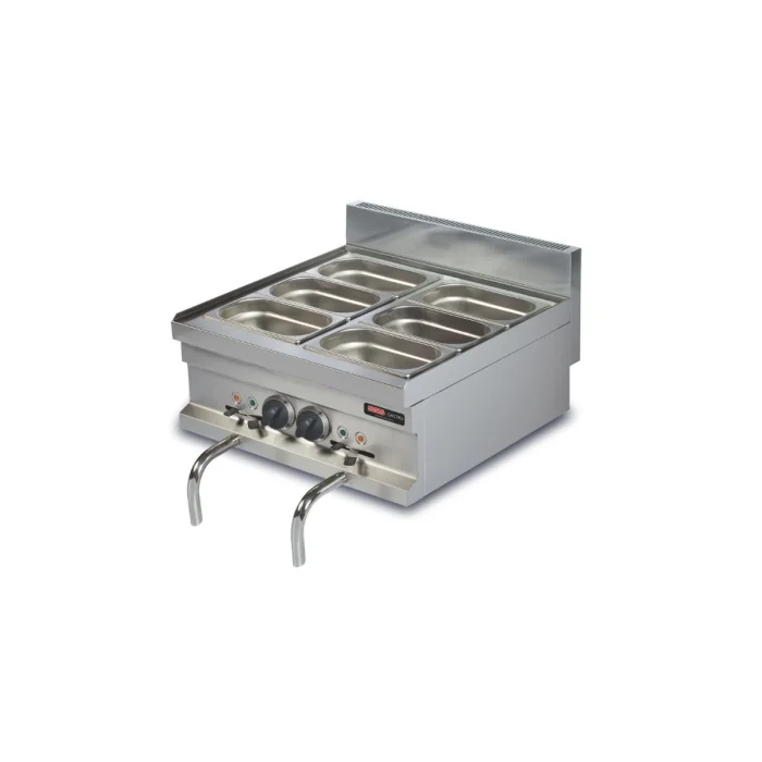 Bain-Marie / 2x13 lt. / mit Ablasshahn / 2x3/ 4 GN – Bild 1