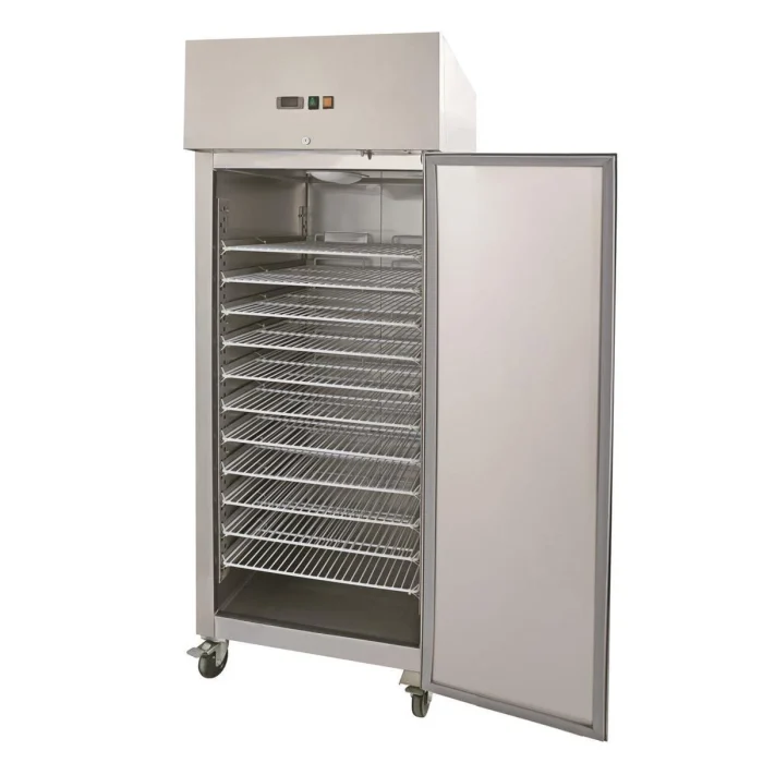 Edelstahlkühlschrank, Inhalt 733 Liter, Backnorm, 10Paar Schienen, ohne Trageroste – Bild 2