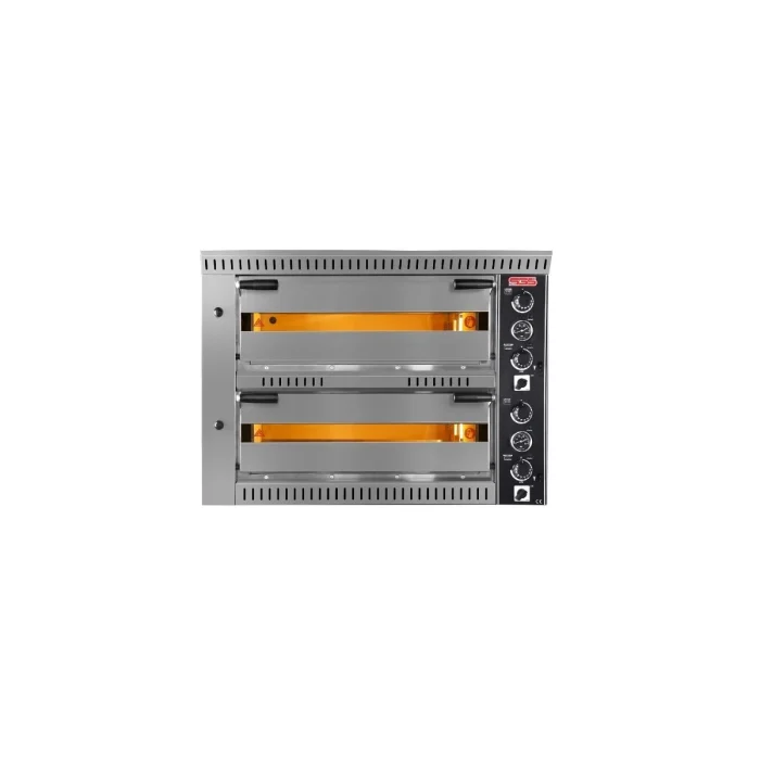 Elekto Pizzaofen mit Haube / 6+6x34 cm / Tief / Vollschamott / PO 70105 DE/T – Bild 1