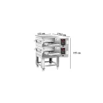 Elektro Doppel Durchlauföfen inkl. Untergestell / Tunnelofen / PO/KD 70 E – Bild 2