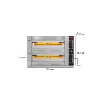 Elektro Pizzaofen / 6+6 34 cm / Breit / Digital – Bild 3