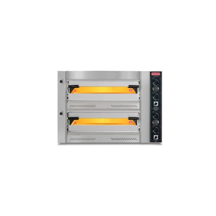 Elektro Pizzaofen / 6+6 34 cm / Tief / Manuelle – Bild 1