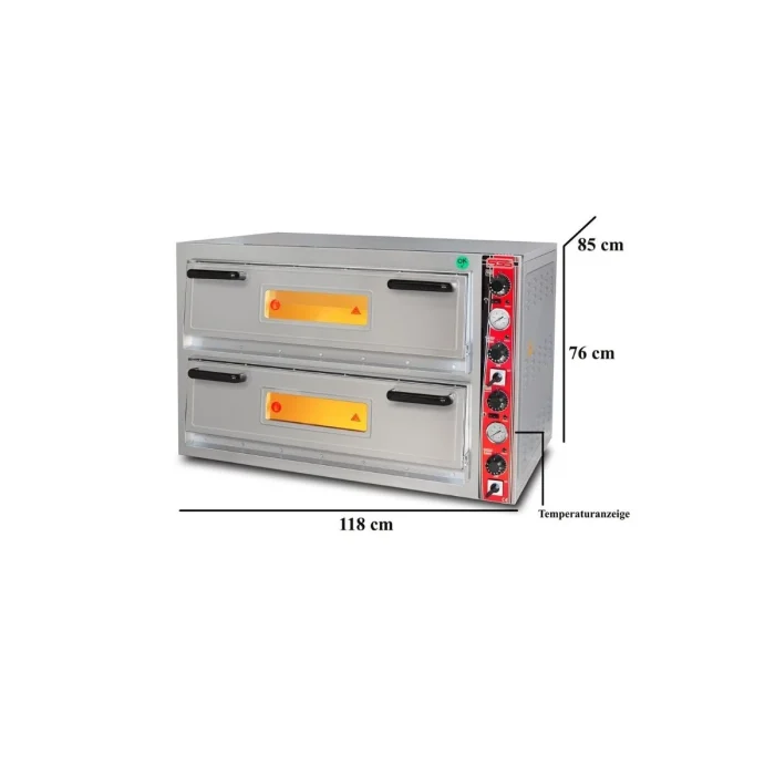 Elektro Pizzaofen Classic / 6+6x30 cm mit Thermometer / Breit / PO/9262 DE/T – Bild 3