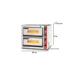 Elektro Pizzaofen Classic / 6+6x30 cm mit Thermometer / Tief / PO/6292 DE/T – Bild 3