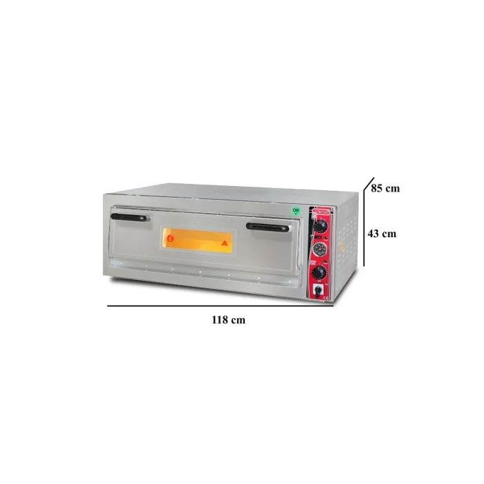 Elektro Pizzaofen Classic / 6x30 cm mit Thermometer / Breit / PO/9262 E/T – Bild 3