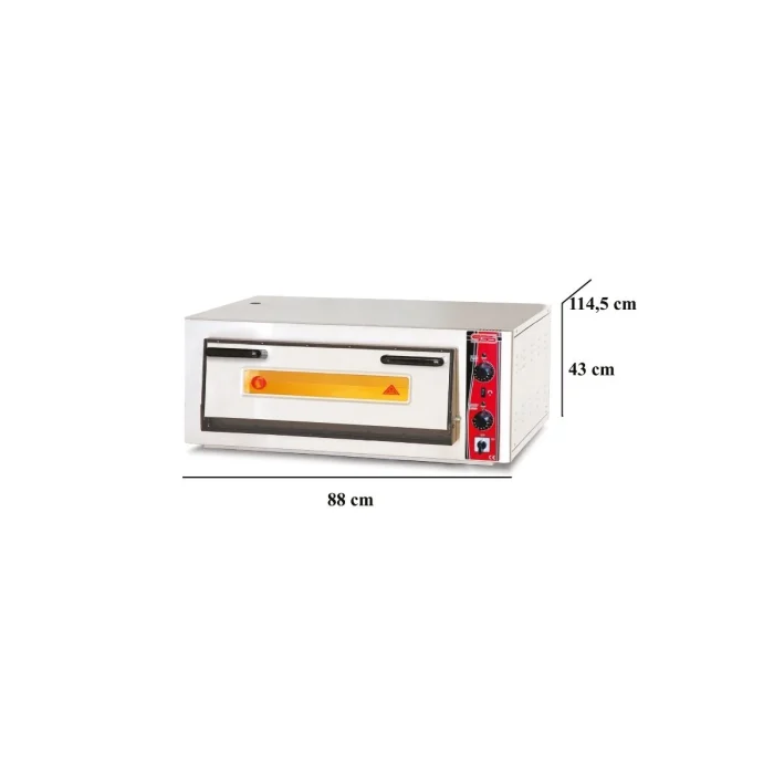 Elektro Pizzaofen Classic / 6x30 cm mit Thermometer / Tief / PO/6292 E/T – Bild 2