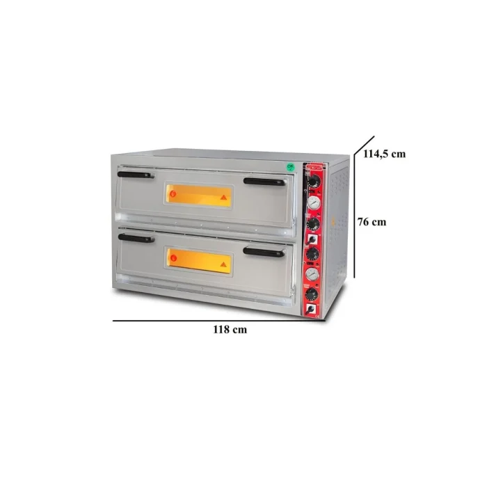 Elektro Pizzaofen Classic / 9+9x30 cm mit Thermometer / Breit / PO/9292 DE/T – Bild 2