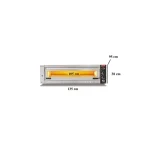 Elektro Profi Pizzaofen / 6x34 cm (Breit) / Vollschamott / PO 10570/T – Bild 2