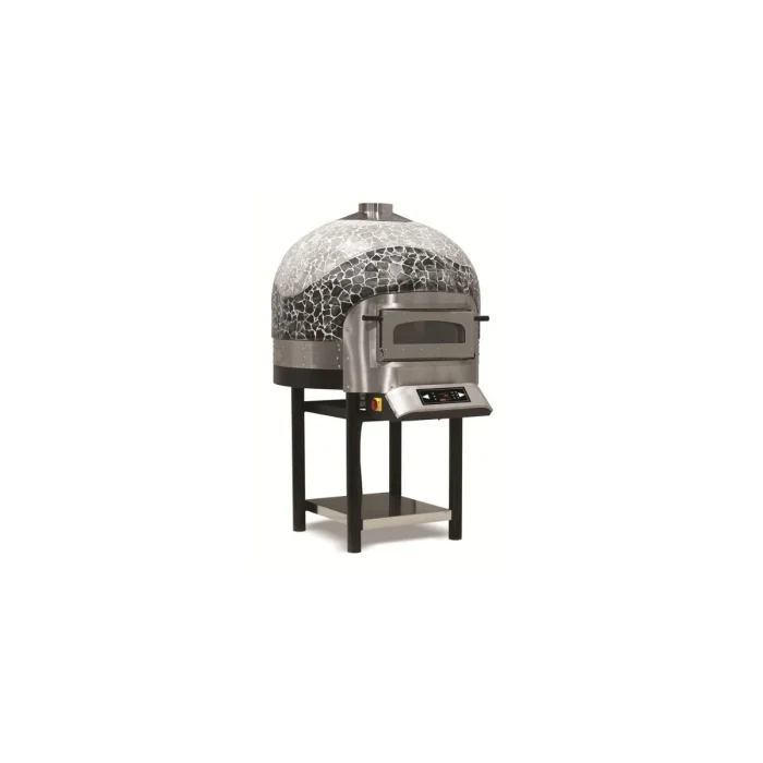 Elektro Stein Pizzaofen / Kuppel Pizzaofen Rotierend Elektro / Brown&Black / Touchpanel – Bild 1