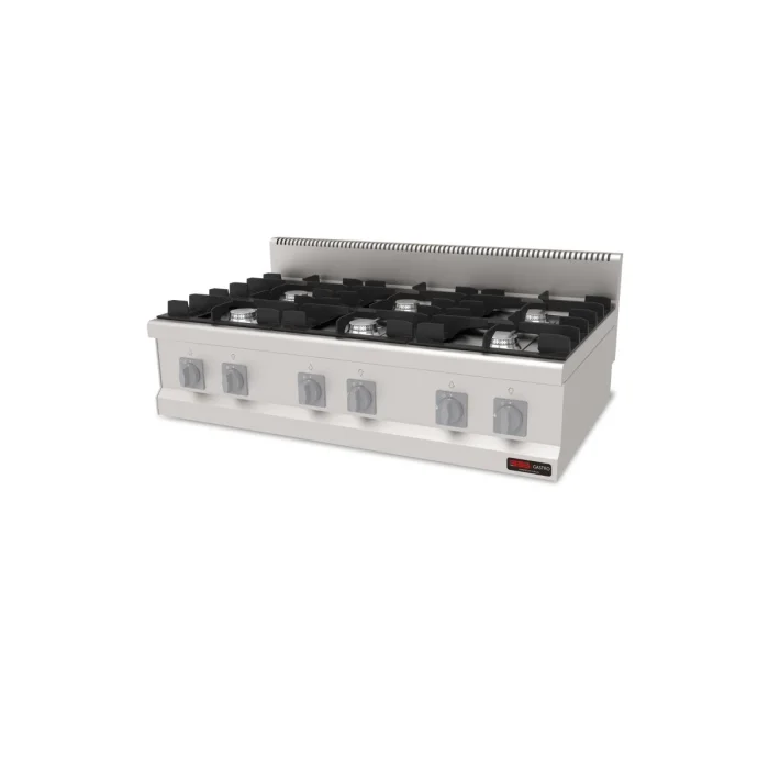 Gasherd mit 6 Brenner / 6x6.3 kW / Premium Serie 700 – Bild 1