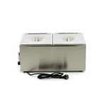 Gastro Bain Marie - mit Wasserhahn- inkl. 2 x 1/2 GN Set - Elektrisch – Bild 3
