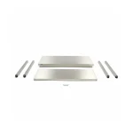 Gastro Edelstahltisch - 100 x 70 cm - Einstellbare Höhe – Bild 5