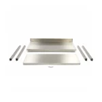 Gastro Edelstahltisch - 120 x 70 cm - Einstellbare Höhe - mit Backsplash – Bild 5