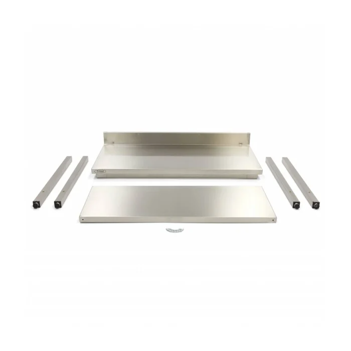 Gastro Edelstahltisch - 120 x 70 cm - Einstellbare Höhe - mit Backsplash – Bild 5