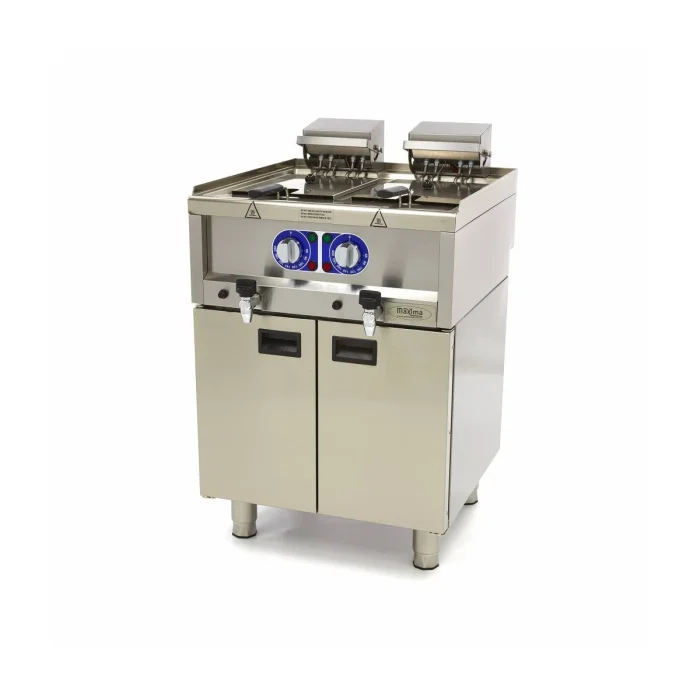 Gastro Fritteuse - 2 x 10 l - 2 Körbe - mit Ablasshahn - 400 V – Bild 5