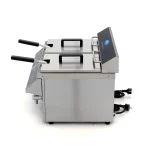 Gastro Fritteuse - 2 x 8 l - 2 Körbe - mit Ablasshahn - Induktion – Bild 3