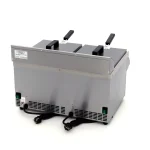 Gastro Fritteuse - 2 x 8 l - 2 Körbe - mit Ablasshahn - Induktion – Bild 4