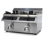 Gastro Fritteuse - 2 x 8 l - 2 Körbe - mit Ablasshahn - Induktion – Bild 7