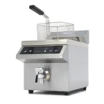 Gastro Fritteuse - 8 l - 1 Körb - Induktion - mit Ablasshahn – Bild 2