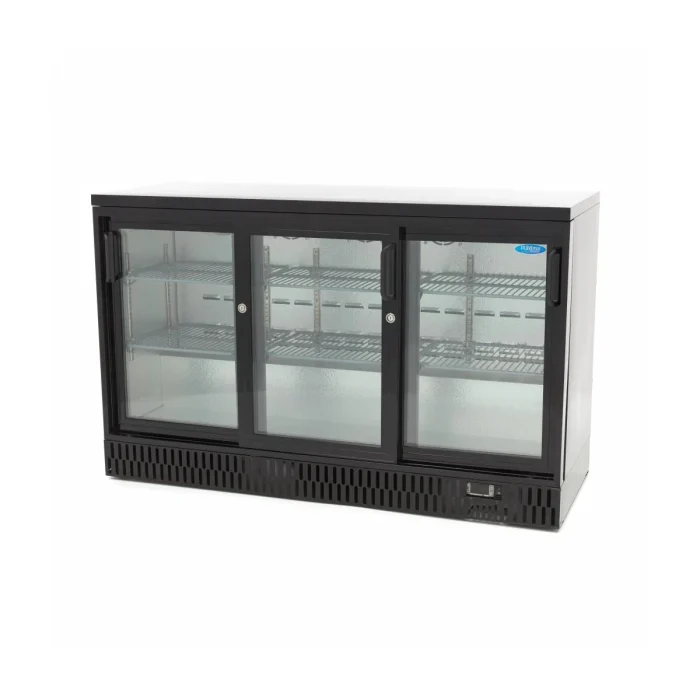 Gastro Getränke Kühlschrank - 3 Schiebetüren - 6 verstellbare Regale – Bild 1