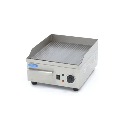 Gastro Grillplatte - Gerillt - 36 cm - inkl. Tropfschale
