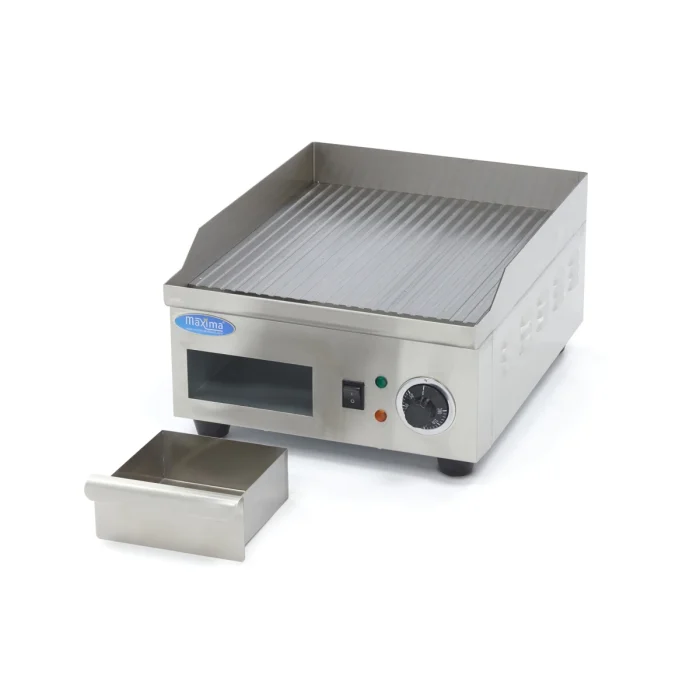 Gastro Grillplatte - Gerillt - 36 cm - inkl. Tropfschale – Bild 6