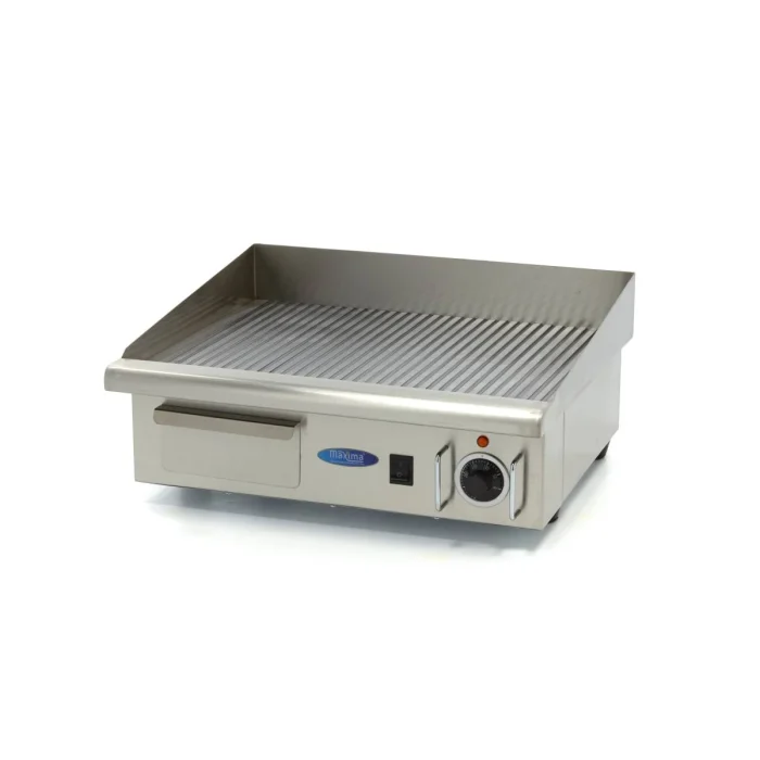 Gastro Grillplatte - Gerillt - 55 cm - inkl. Tropfschale – Bild 1