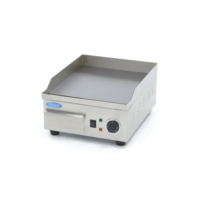 Gastro Grillplatte - Glatt - 36 cm - inkl. Tropfschale – Bild 1
