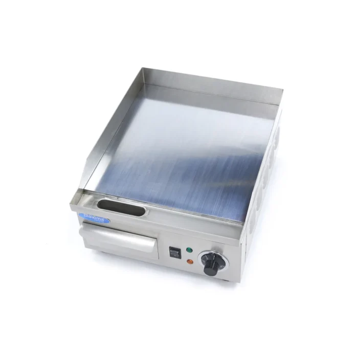 Gastro Grillplatte - Glatte Chrom - 36 cm - inkl. Tropfschale – Bild 5
