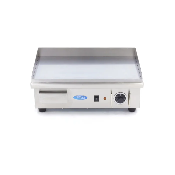 Gastro Grillplatte - Glatte Chrom - 55 cm - inkl. Tropfschale – Bild 2