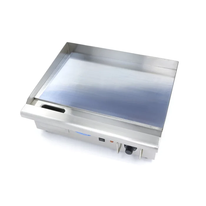 Gastro Grillplatte - Glatte Chrom - 55 cm - inkl. Tropfschale – Bild 5