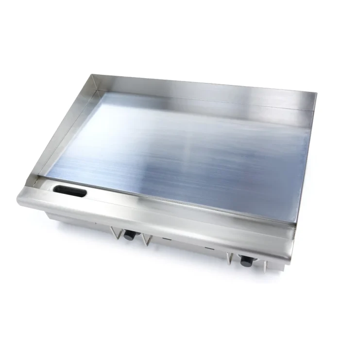 Gastro Grillplatte - Glatte Chrom - 73 cm - inkl. Tropfschale - 400 V – Bild 5