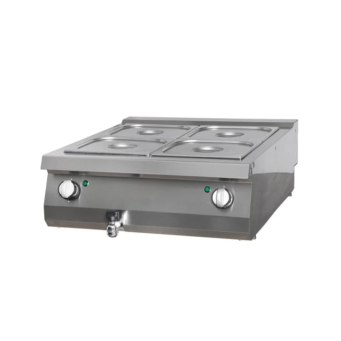 Gastro Heavy Duty Bain Marie - Doppeleinheit - 70 cm Tief - Elektrisch – Bild 1