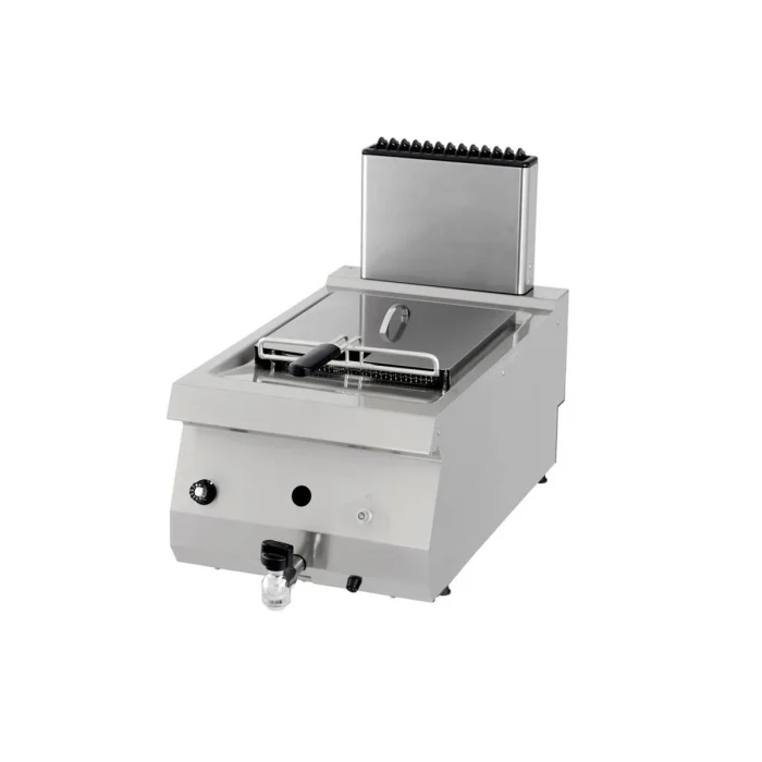 Gastro Heavy Duty Fritteuse - 1 x 12 l - Einzeleinheit - 70 cm Tief - mit Ablasshahn - Gas – Bild 1