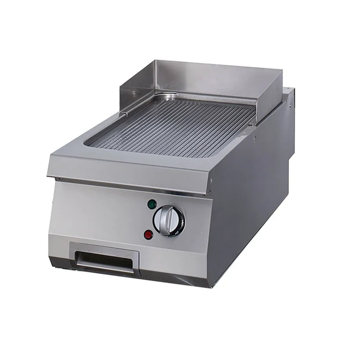 Gastro Heavy Duty Grillplatte - Gerilltes Chrom - Einzeleinheit - 70 cm Tief - Elektrisch – Bild 1