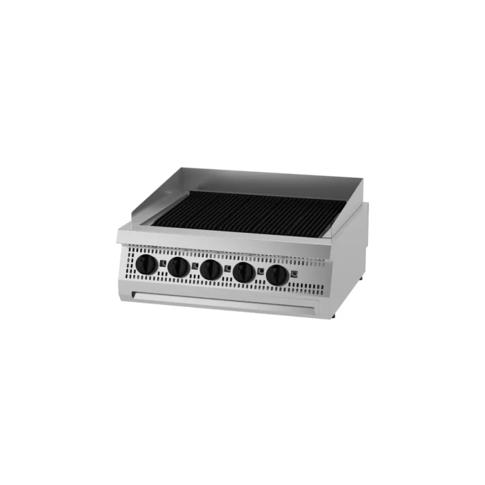 Gastro Heavy Duty Holzkohlengrill - Doppeleinheit - 70 cm Tief - Gas – Bild 1