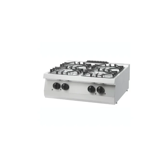 Gastro Heavy Duty Kochfeld - 4 Brenner - Doppeleinheit - 70 cm Tief - Gas – Bild 1