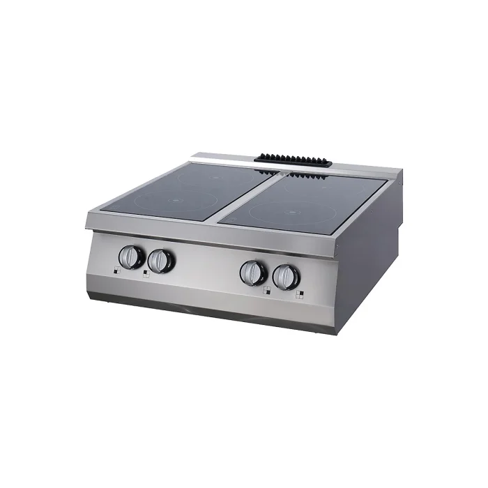 Gastro Heavy Duty Kochfeld - 4 Brenner - Infrarot - Doppeleinheit - 70 cm Tief - Elektrisch – Bild 1
