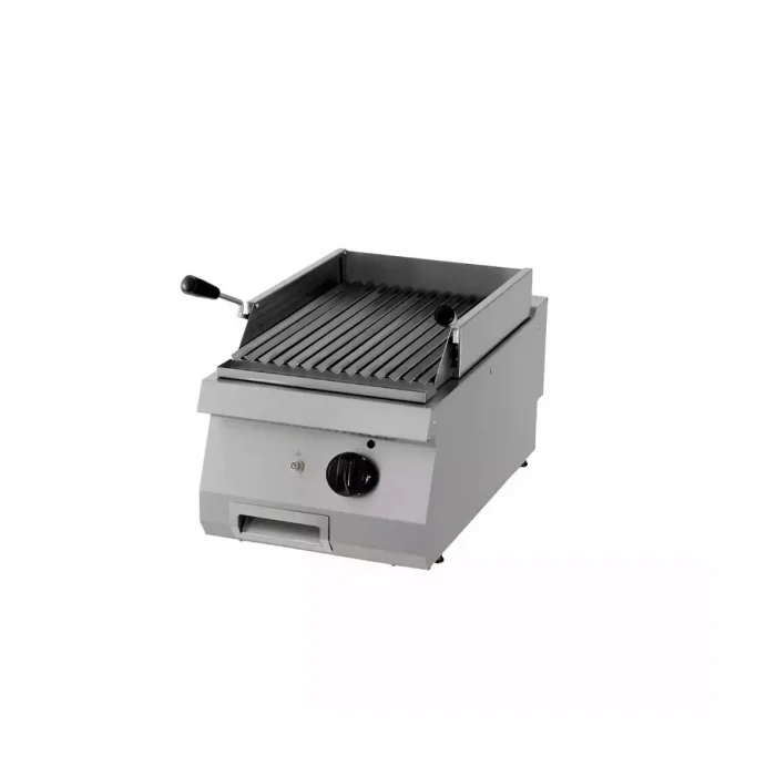 Gastro Heavy Duty Lavasteingrill - Einzeleinheit - 70 cm Tief - Gas – Bild 1