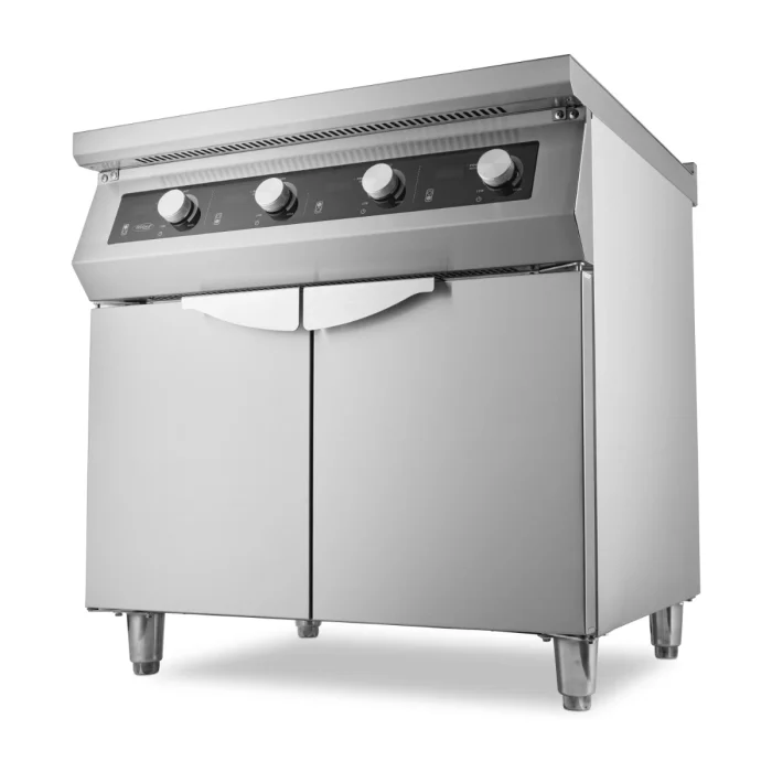 Gastro Induktionsherd - 4 Brenner - 70 cm Tief - mit Ständer – Bild 1