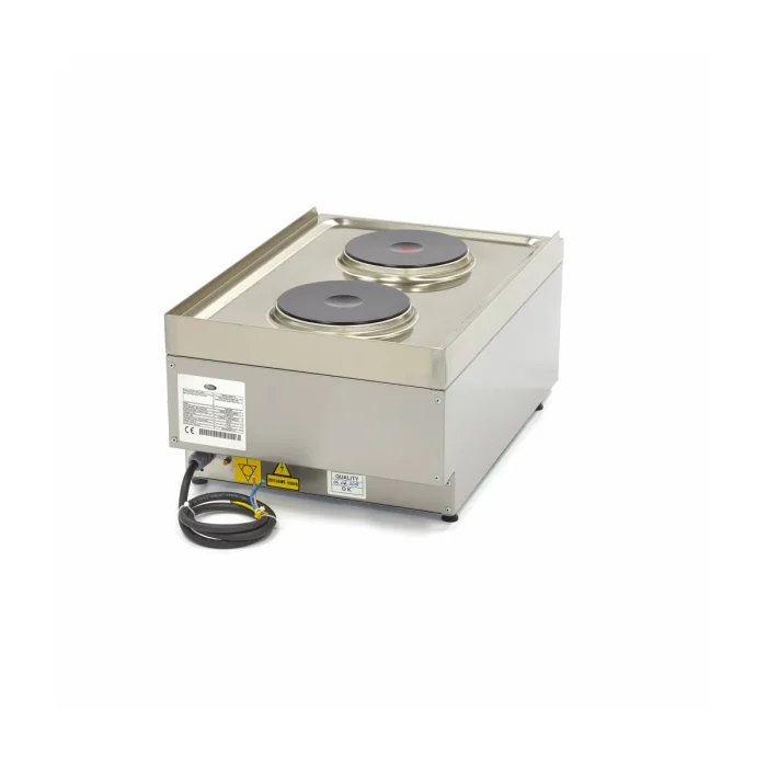 Gastro Kochfeld - 2 Brenner - Einzeleinheit - 60 cm Tief - Elektrisch – Bild 4