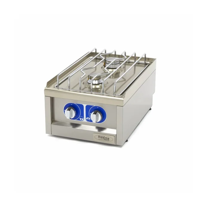 Gastro Kochfeld - 2 Brenner - Einzeleinheit - 60 cm Tief - Gas – Bild 1