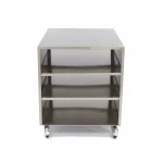 Gastro Maschinentisch - 60 x 80 cm - 120 kg Ladungskapazität - auf Rädern – Bild 2