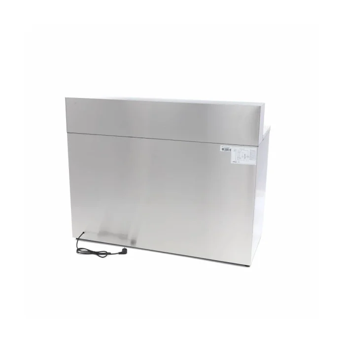Gastro Pizzakühltisch - 137 cm - 3 Türen - Passt 8 x 1/6 GN - inkl. Edelstahlabdeckung – Bild 4