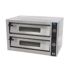 Gastro Pizzaofen - Passt 12 x Ø 30 cm Pizzas - Doppeldeck